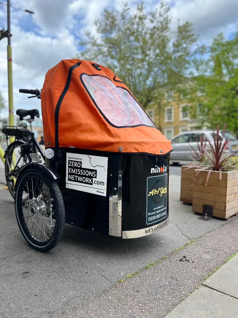 Nihola Family E-Cargo Bike In Orange