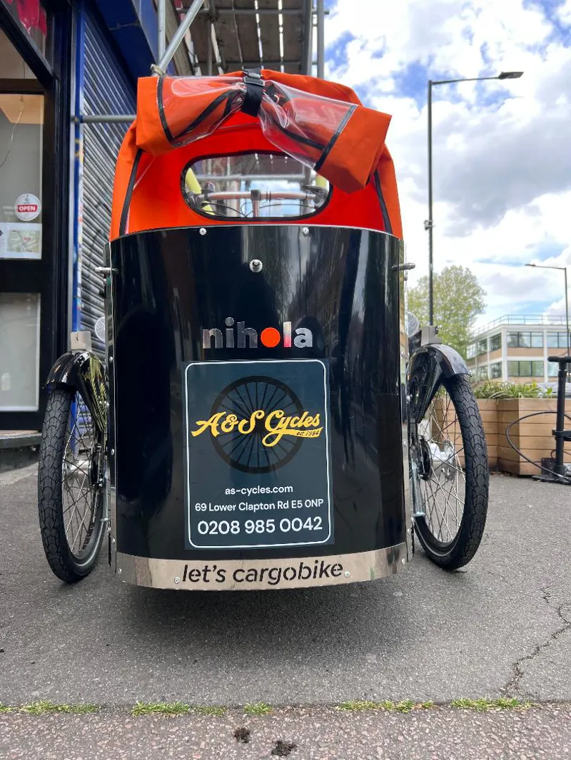 Nihola Family E-Cargo Bike In Orange-1