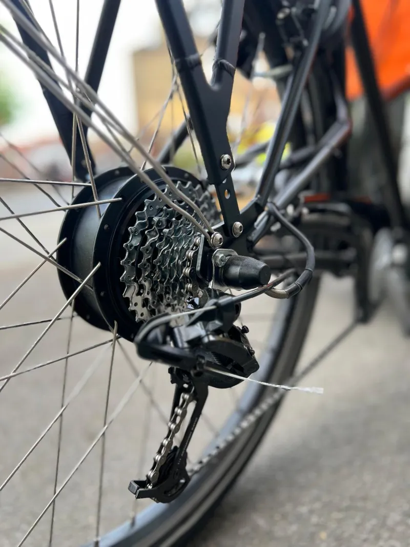 Nihola Family E-Cargo Bike In Orange-4