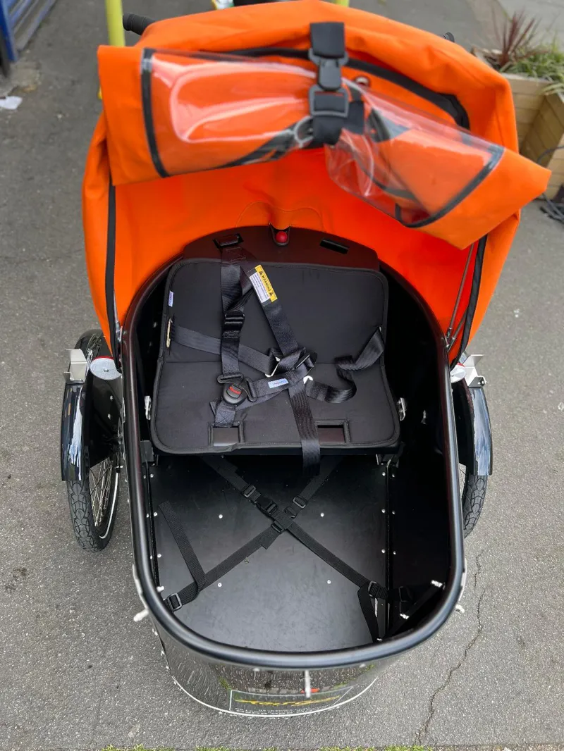 Nihola Family E-Cargo Bike In Orange-7