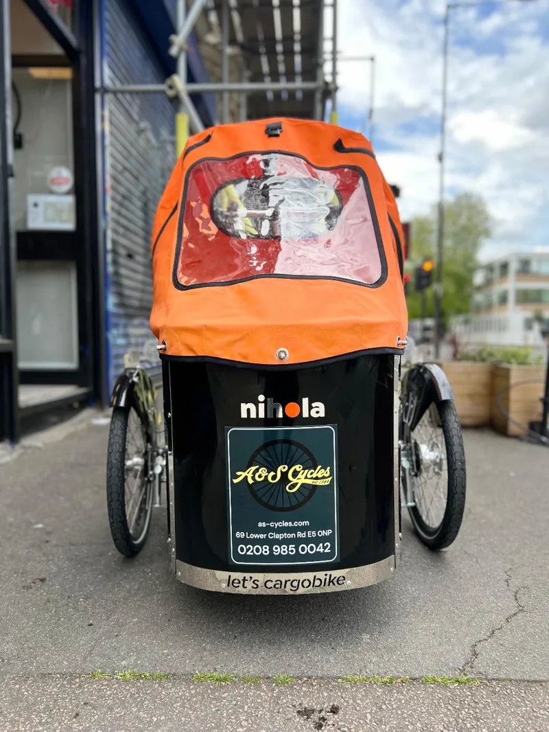 Nihola Family E-Cargo Bike In Orange-9