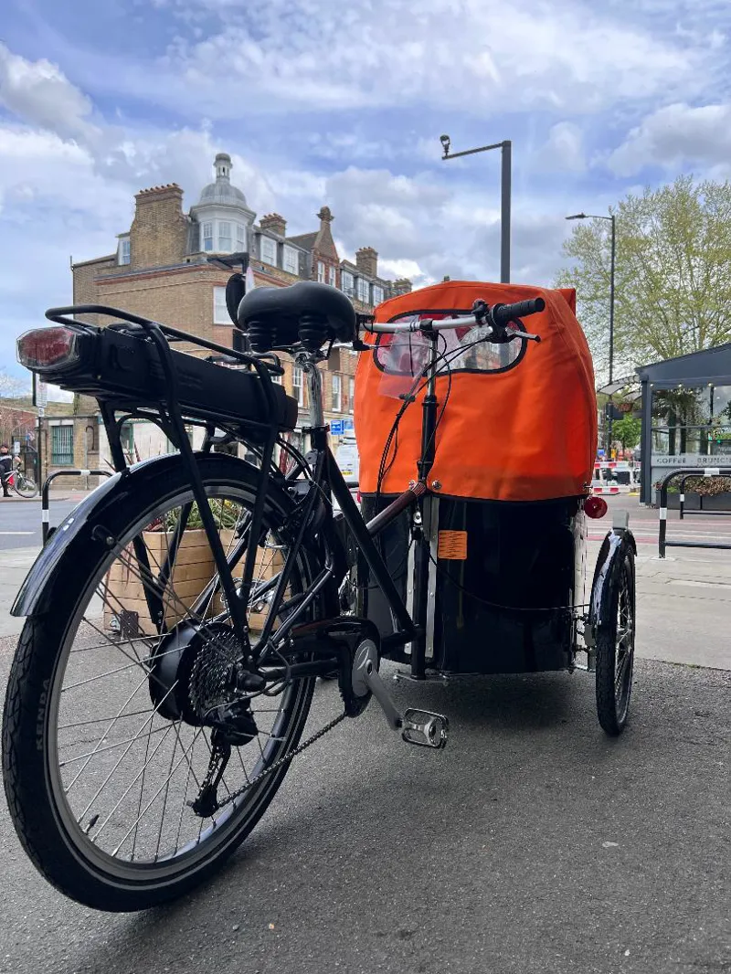 Nihola Family E-Cargo Bike In Orange-5