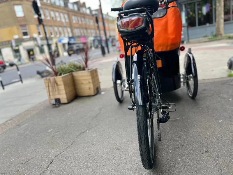 Nihola Family E-Cargo Bike In Orange-6