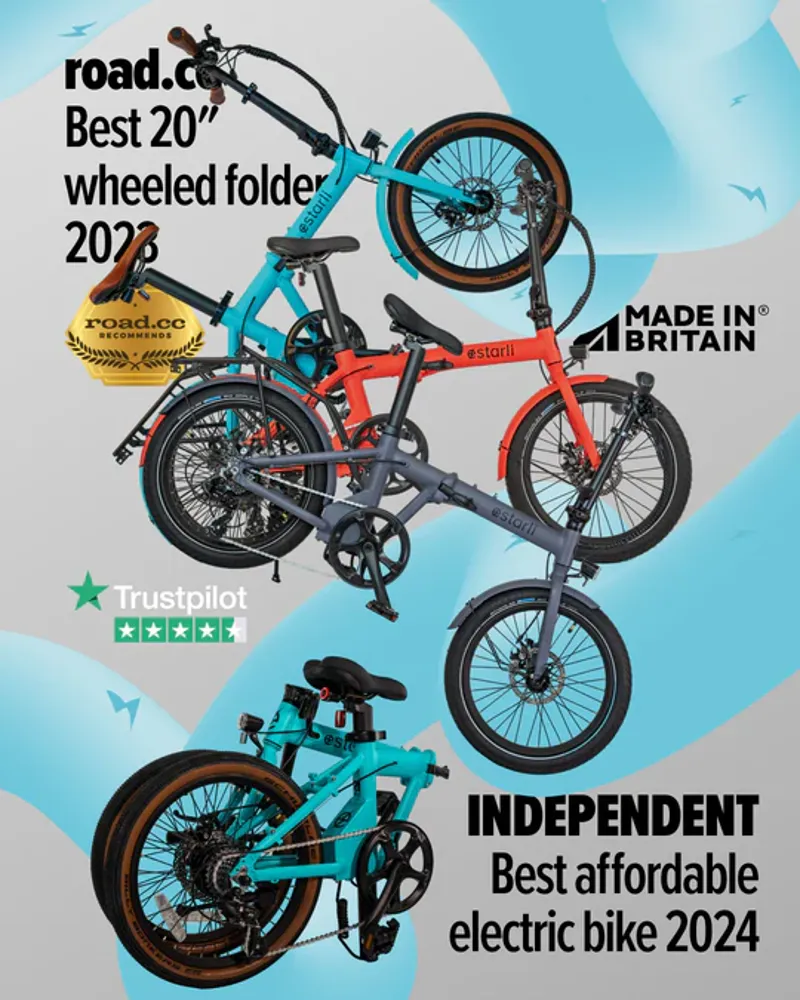 Estarli E-Folding Bike E20.7 PRO Comfort In Bolt Blue-1