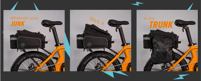 Estarli E-Folding Accessory - Trunk Pannier Bag In Black-1