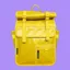 Goodordering Monochrome Rolltop Backpack Pannier Yellow 2.0