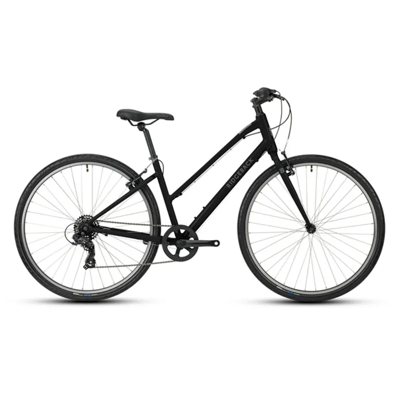 2021 Ridgeback Comet Open Frame Hybrid Bike in Black