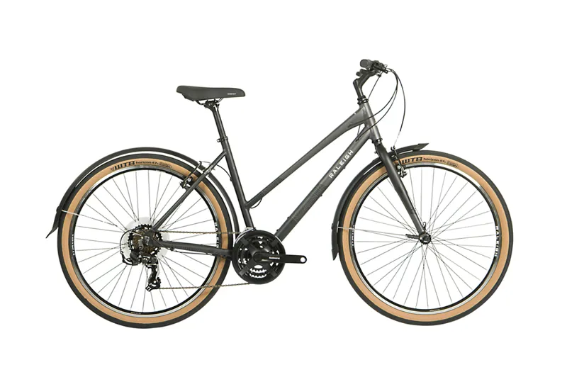 Raleigh Strada 650b Open Frame Hybrid Bike in Grey