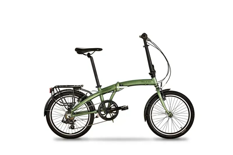 Raleigh Stowaway Folding Bike in Green