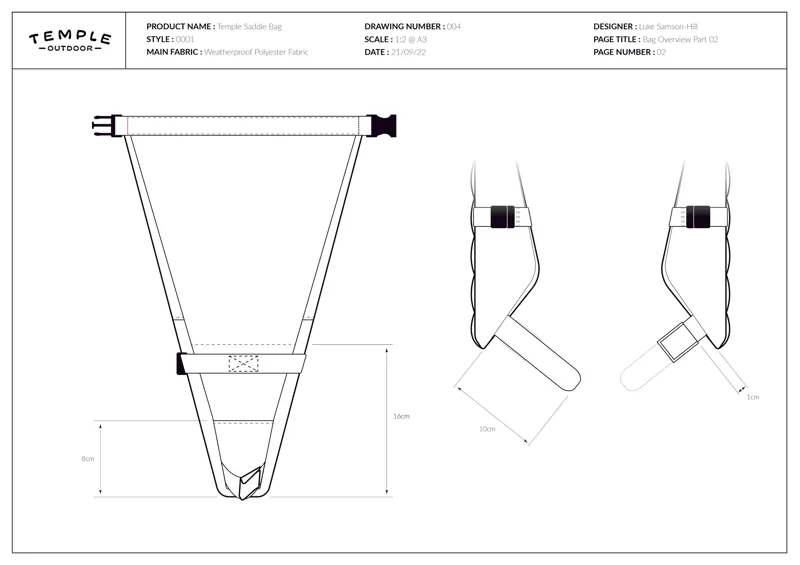 Temple Saddle Bag - Olive Green-6