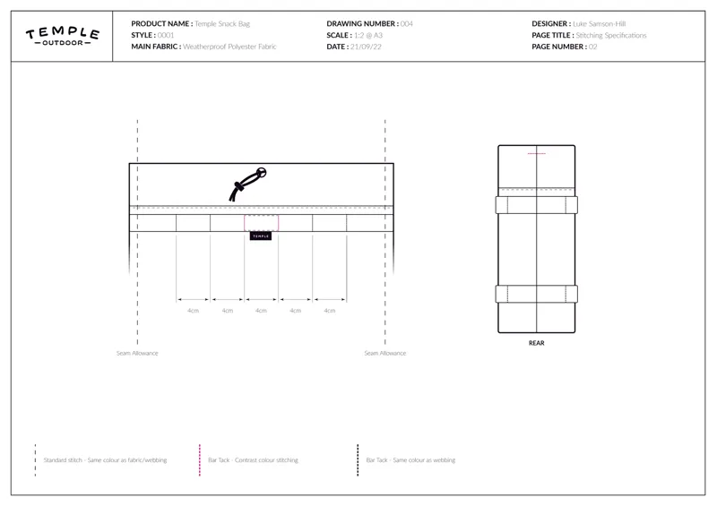 Temple Snack Bag - Olive Green-5