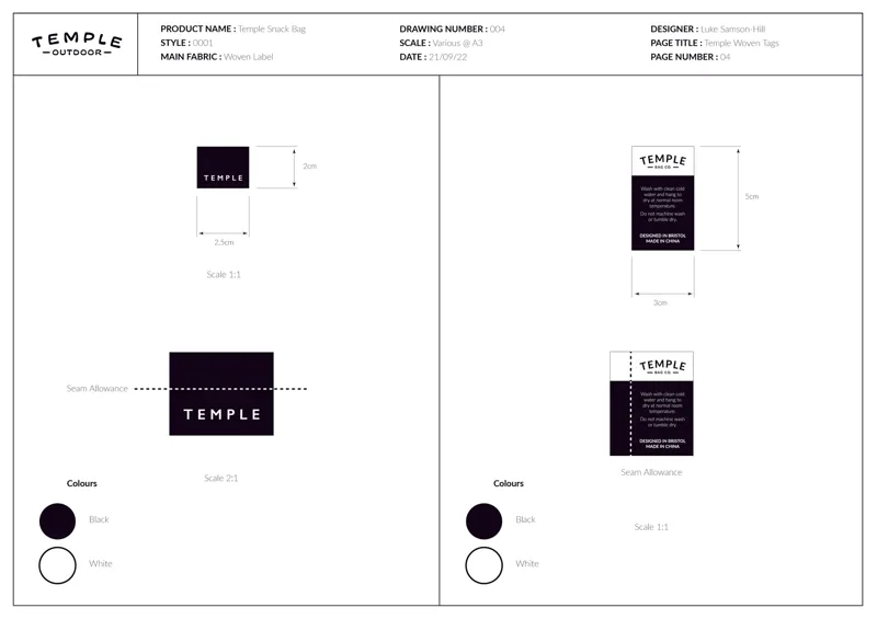 Temple Snack Bag - Dusky Black-5